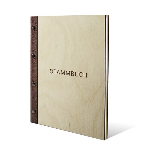 Stammbuch birkensperrholz holz - stammbuch,